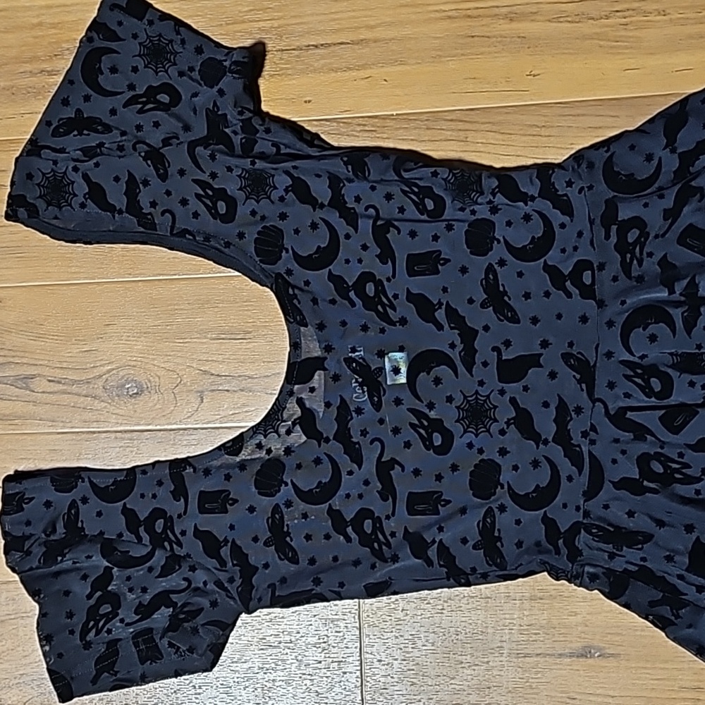Collectif Spooky Mesh Dress - Picture 2 of 12